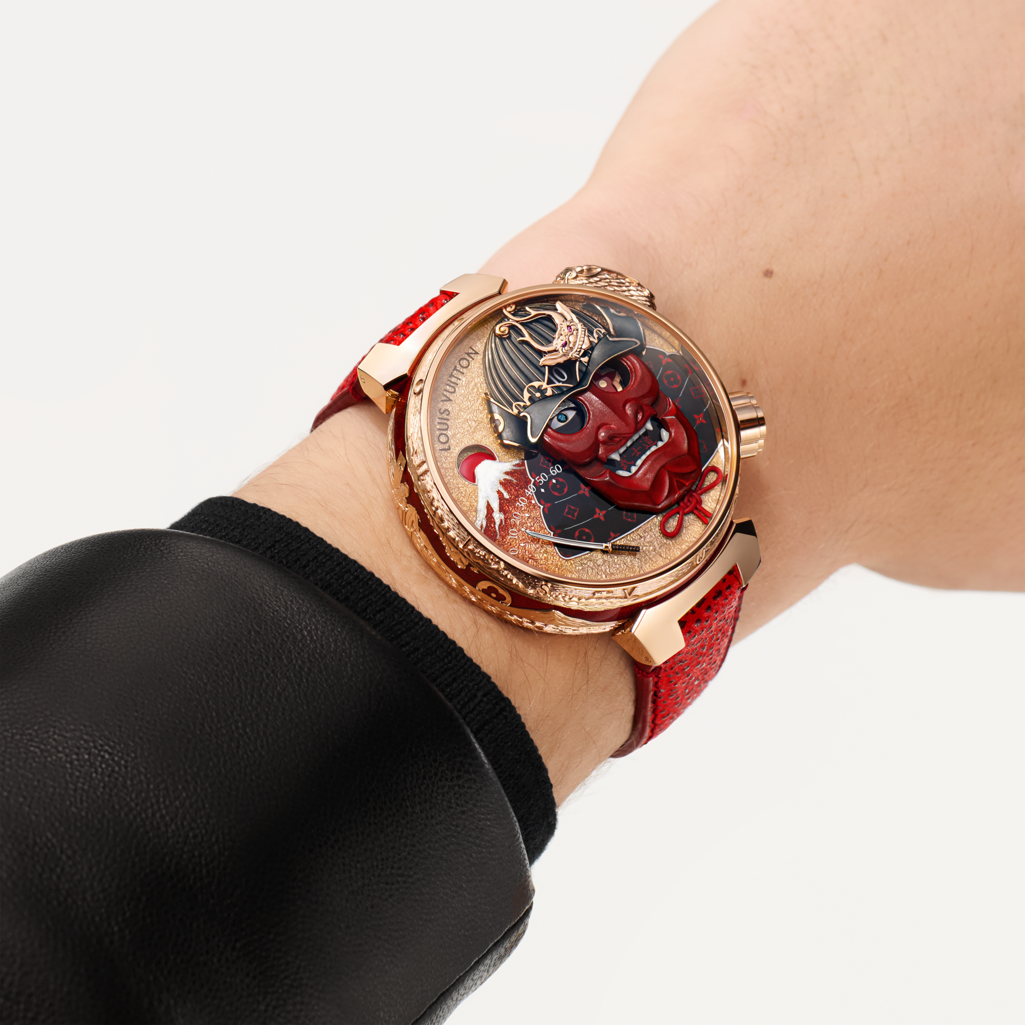 LOUIS VUITTON 腕時計 タンブール ブシドウ・オートマタ ピンクゴールド ｜ルイ